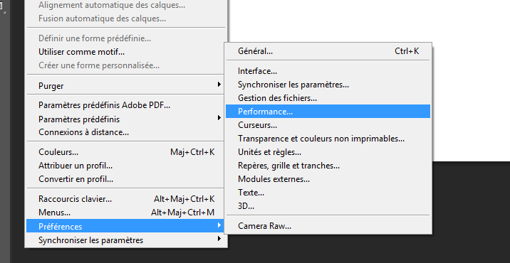 Augmenter la taille de l'historique: menu preference Augmenter la taille de l'historique: menu perference